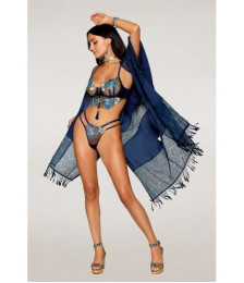 Ensemble soutien-gorge avec chainettes amovibles et string  - DG13224DEN